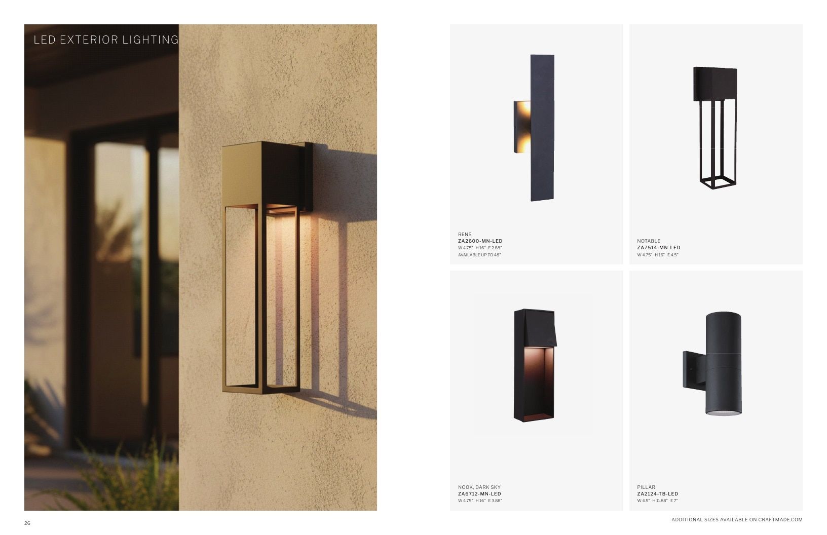 Craftmade Residential Lighting Catalog Weekly Ad January 1 - December 31, 2026