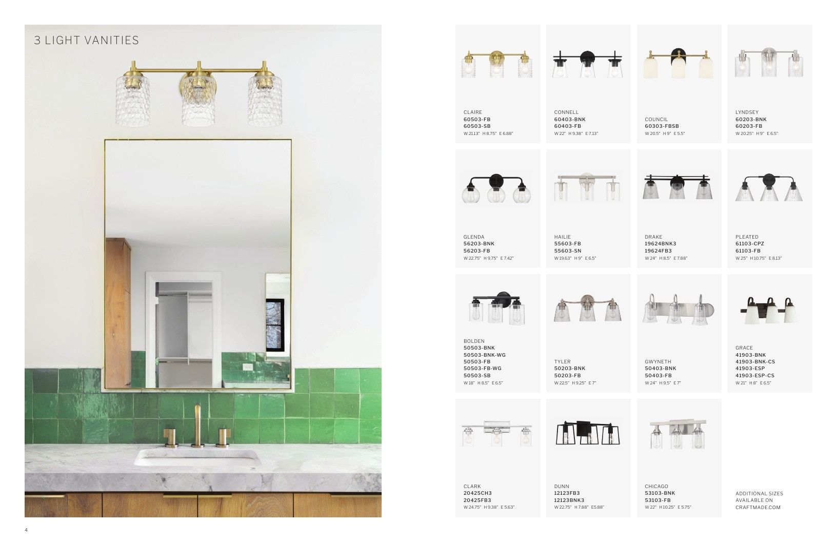 Craftmade Residential Lighting Catalog Weekly Ad January 1 - December 31, 2026