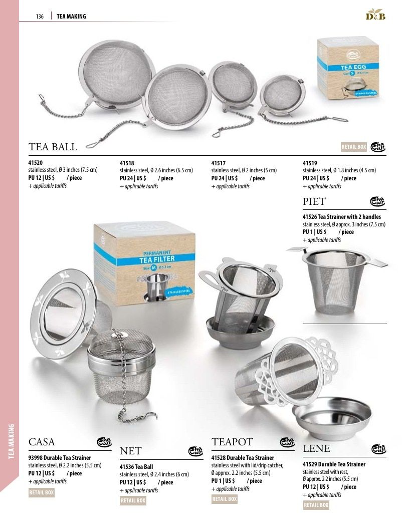 Dethlefsen & Balk Tea and Coffee Accessories Catalog Weekly Ad January 1, 2026 - December 31, 2027