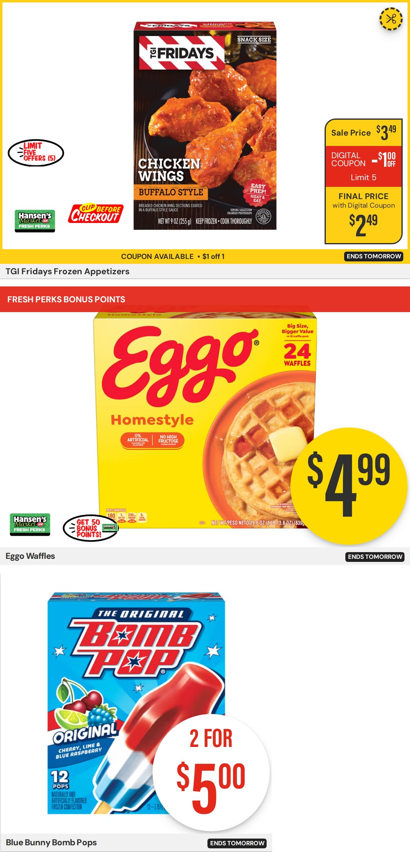 Hansen's IGA Wisconsin Weekly Ad August 31 - September 6, 2026