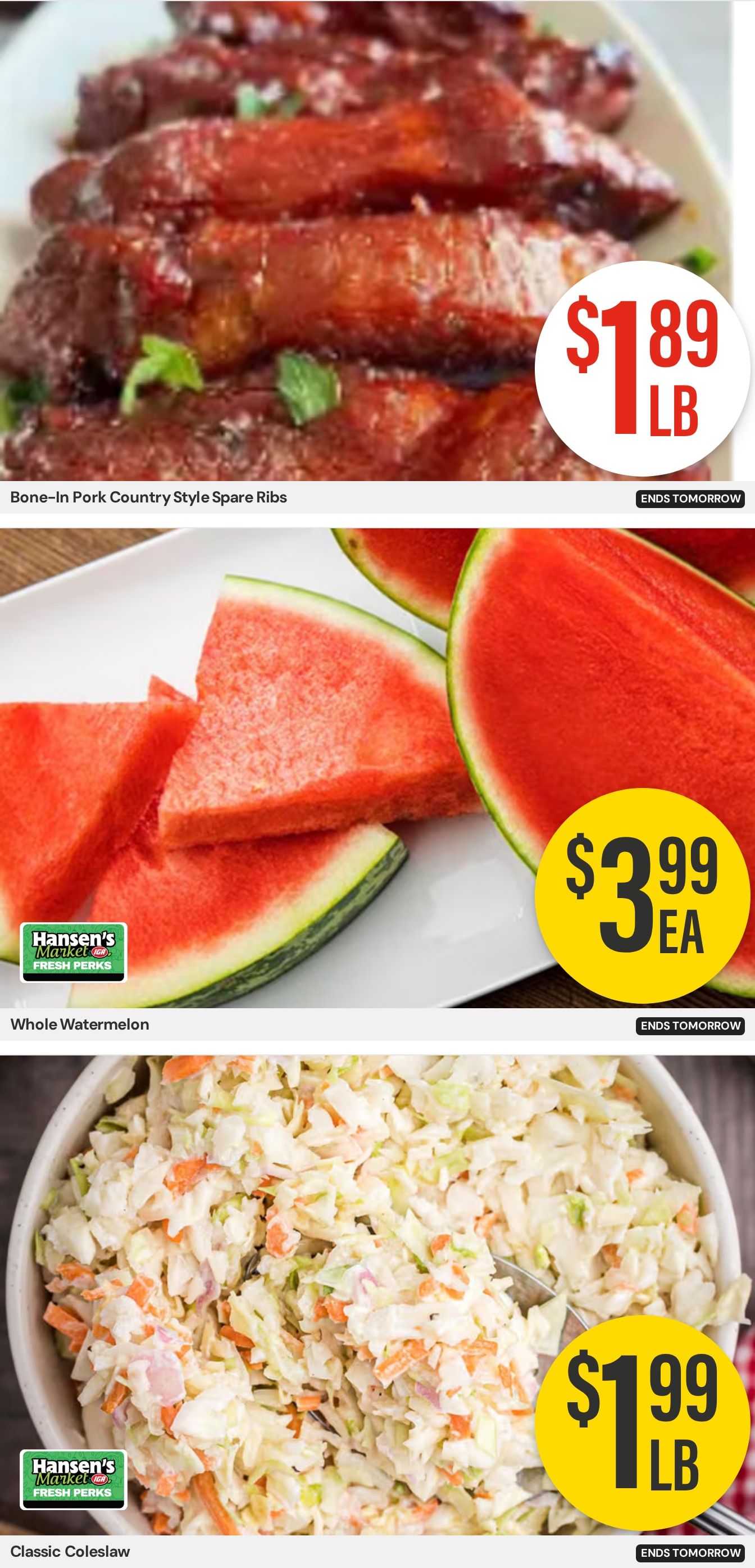 Hansen's IGA Wisconsin Weekly Ad August 31 - September 6, 2026