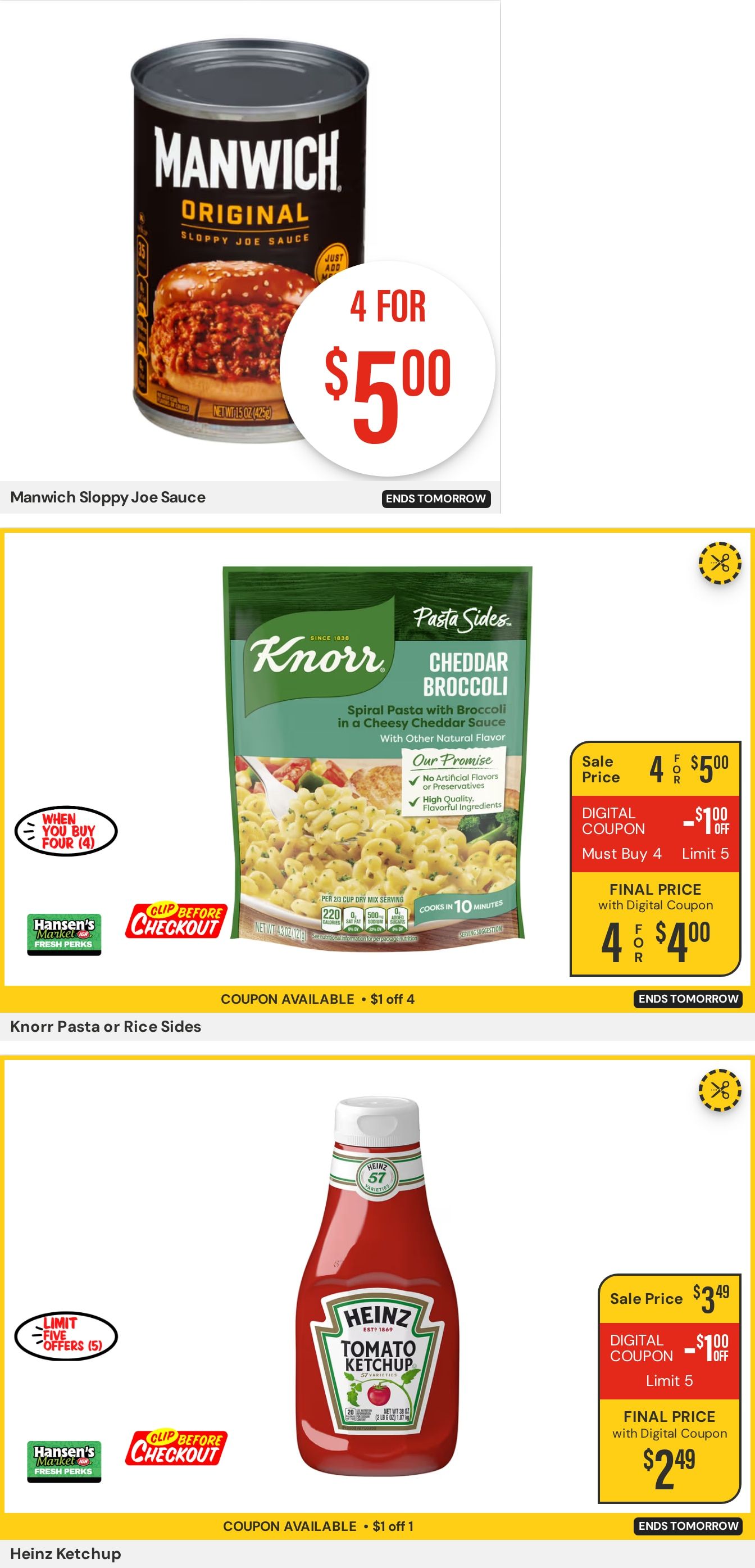 Hansen's IGA Wisconsin Weekly Ad August 31 - September 6, 2026