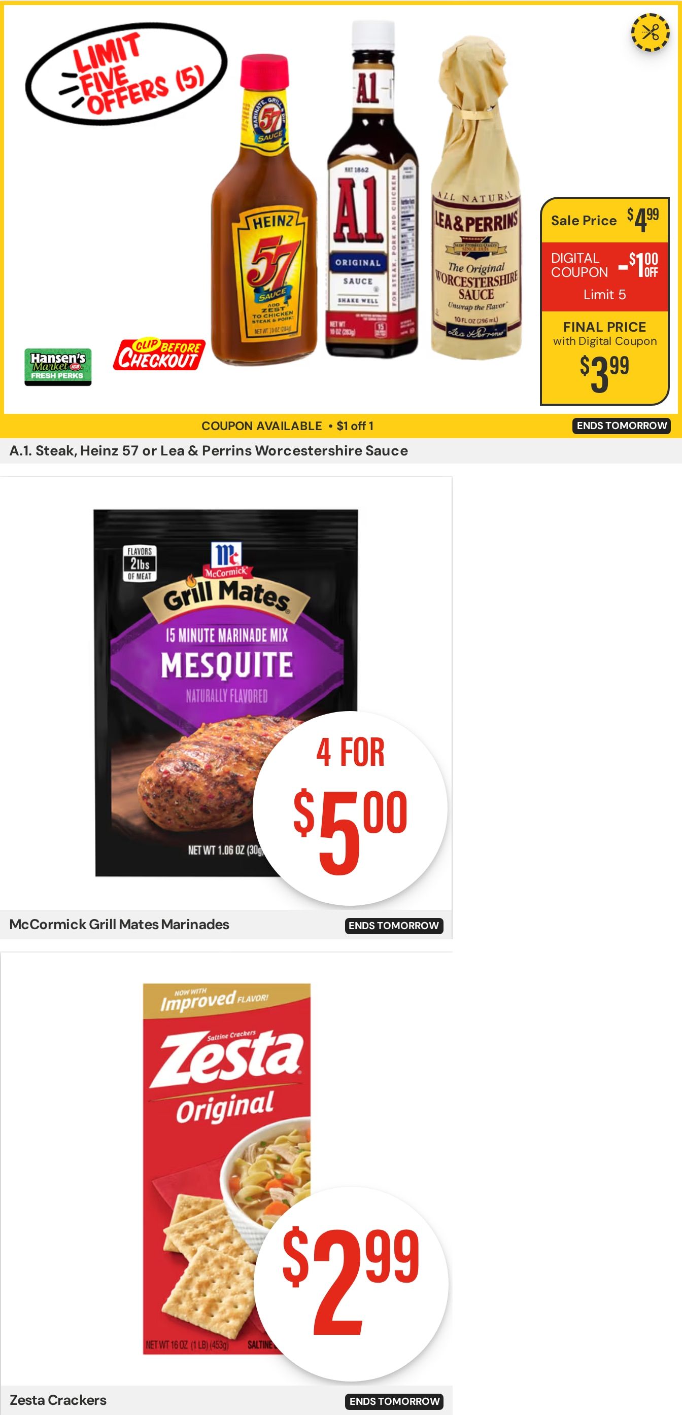 Hansen's IGA Wisconsin Weekly Ad August 31 - September 6, 2026