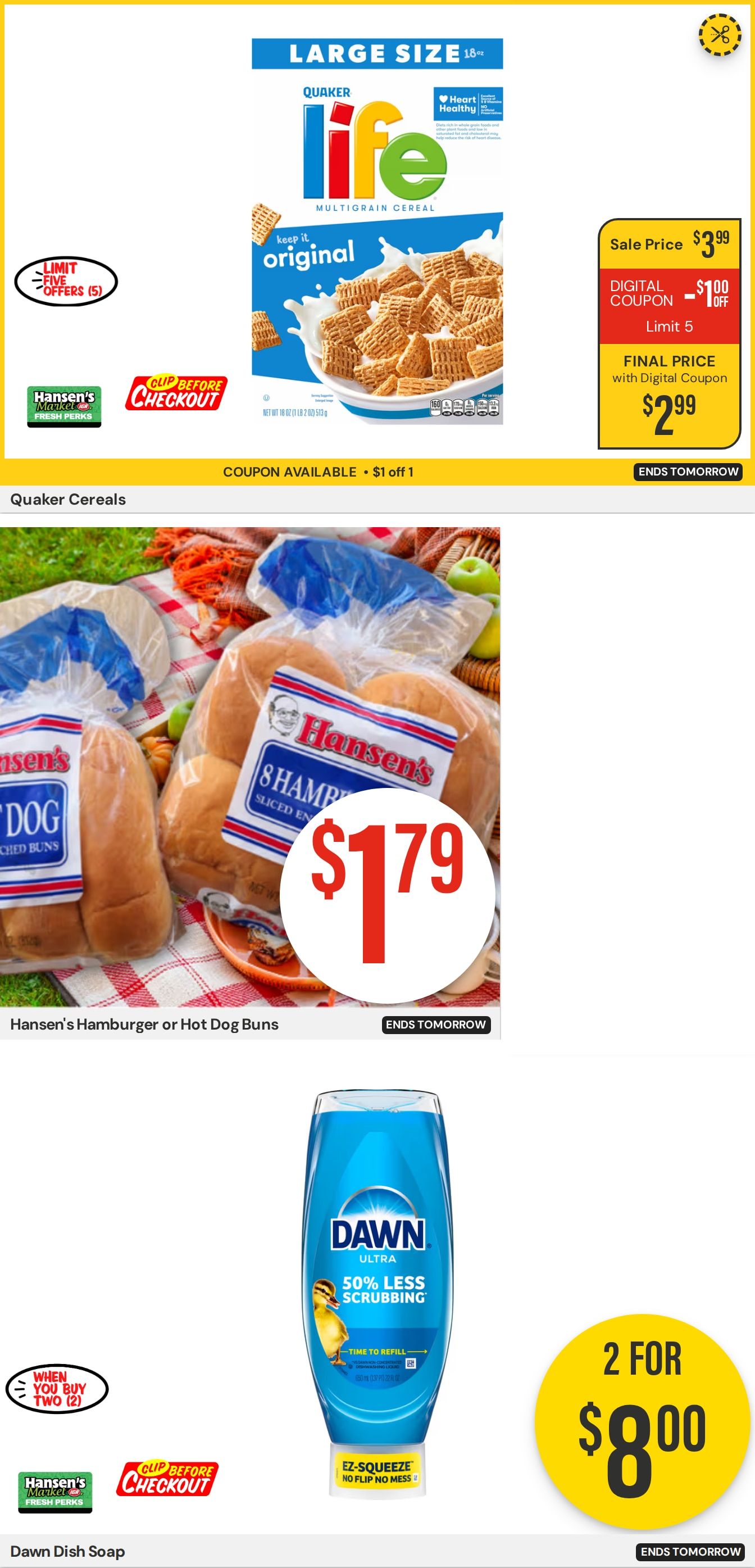 Hansen's IGA Wisconsin Weekly Ad August 31 - September 6, 2026