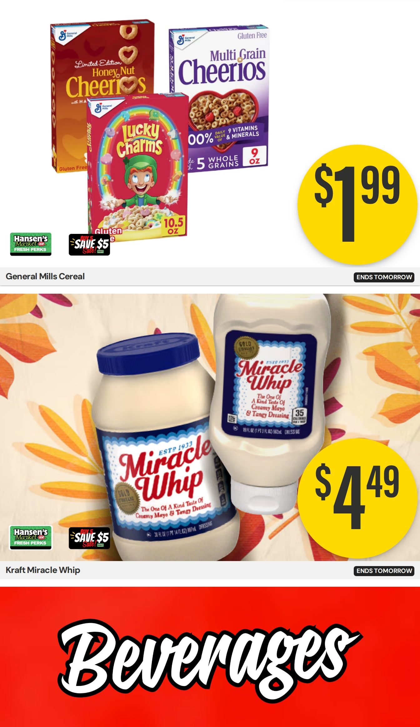 Hansen's IGA Wisconsin Weekly Ad August 31 - September 6, 2026