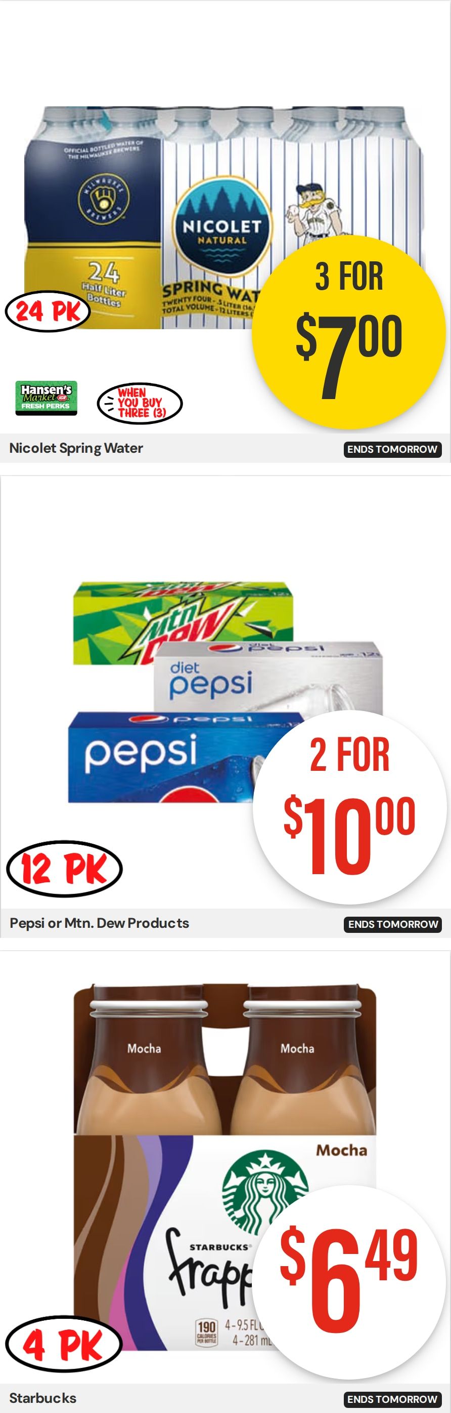 Hansen's IGA Wisconsin Weekly Ad August 31 - September 6, 2026