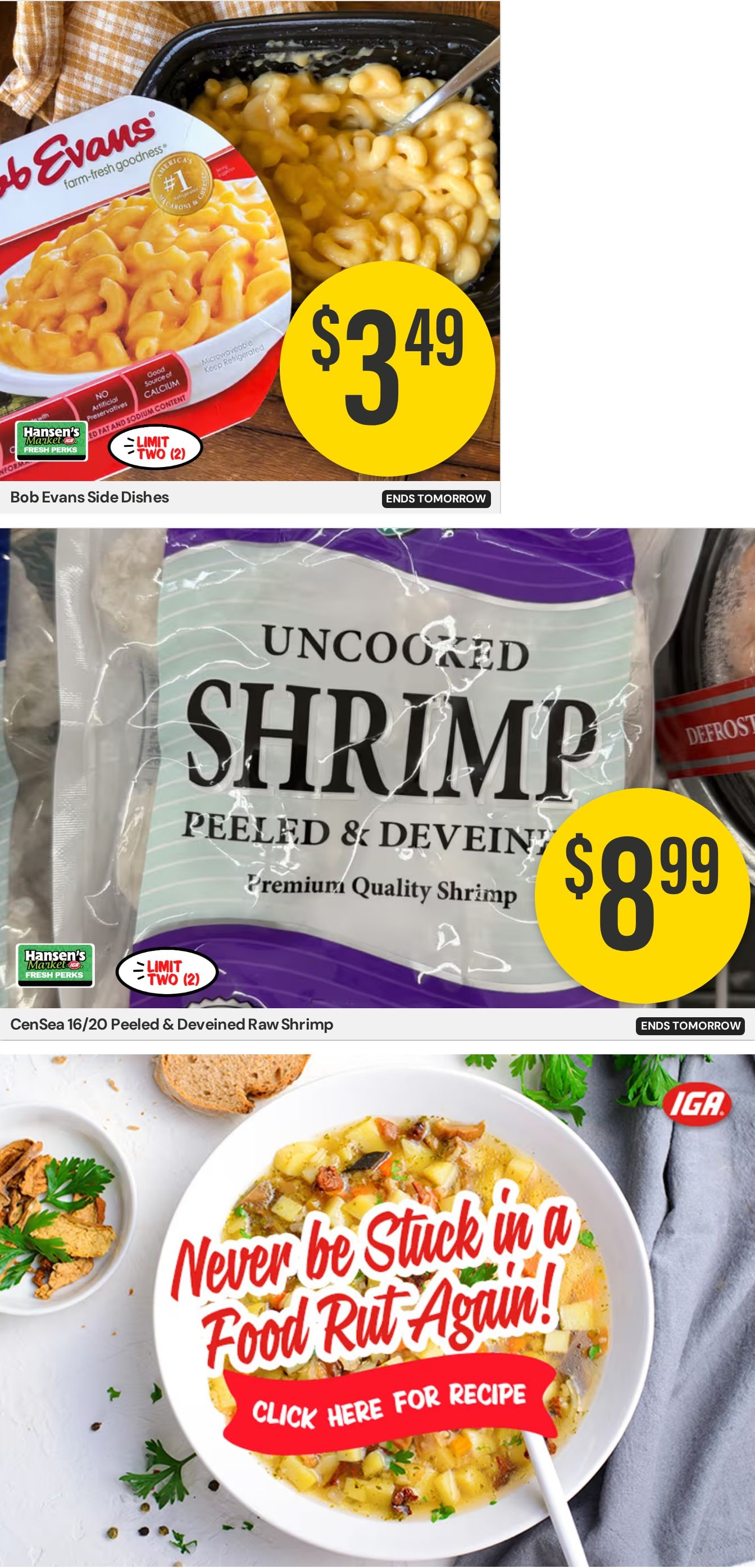 Hansen's IGA Wisconsin Weekly Ad August 31 - September 6, 2026