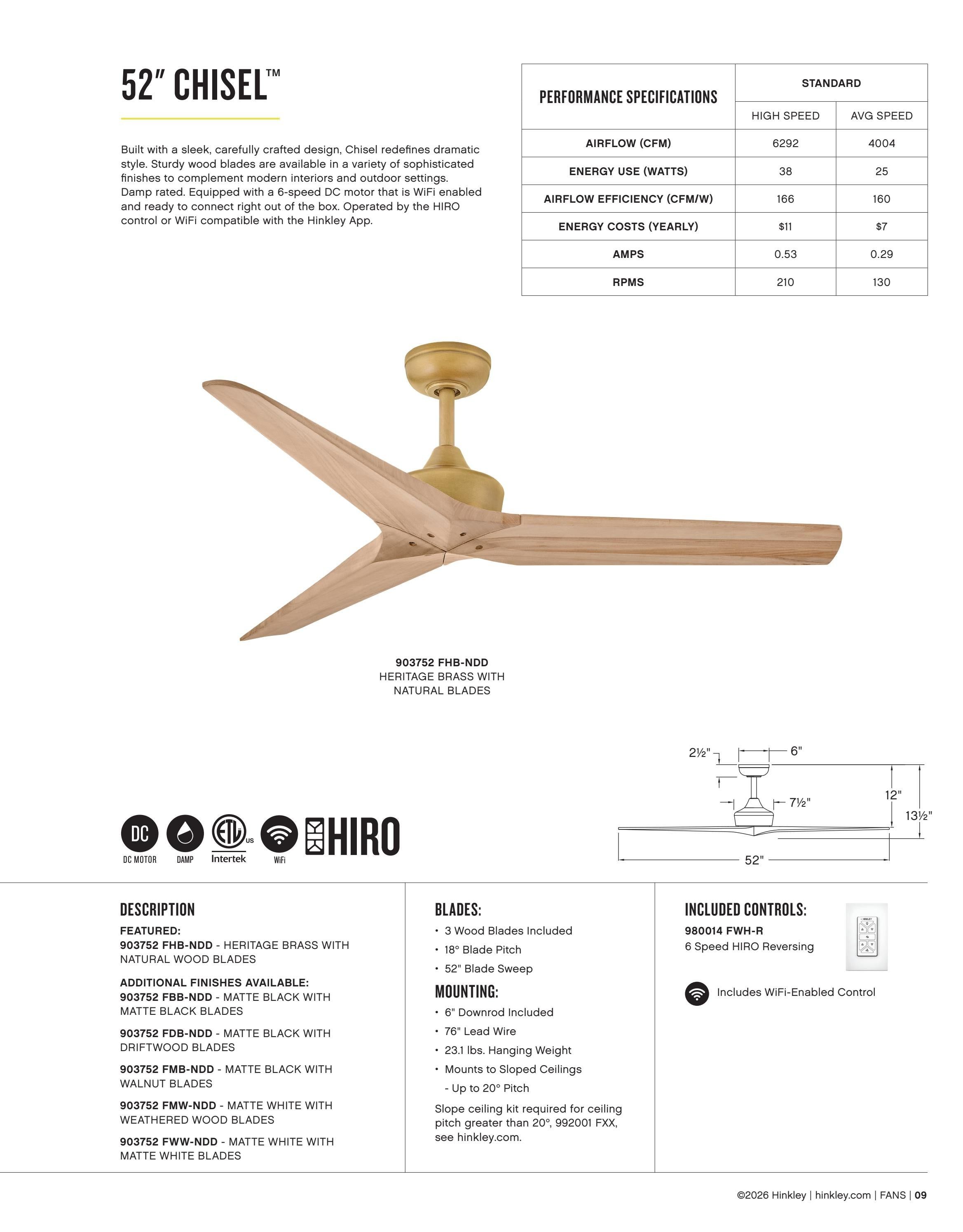 Hinkley Fan Catalog Weekly Ad January 1 - December 31, 2026