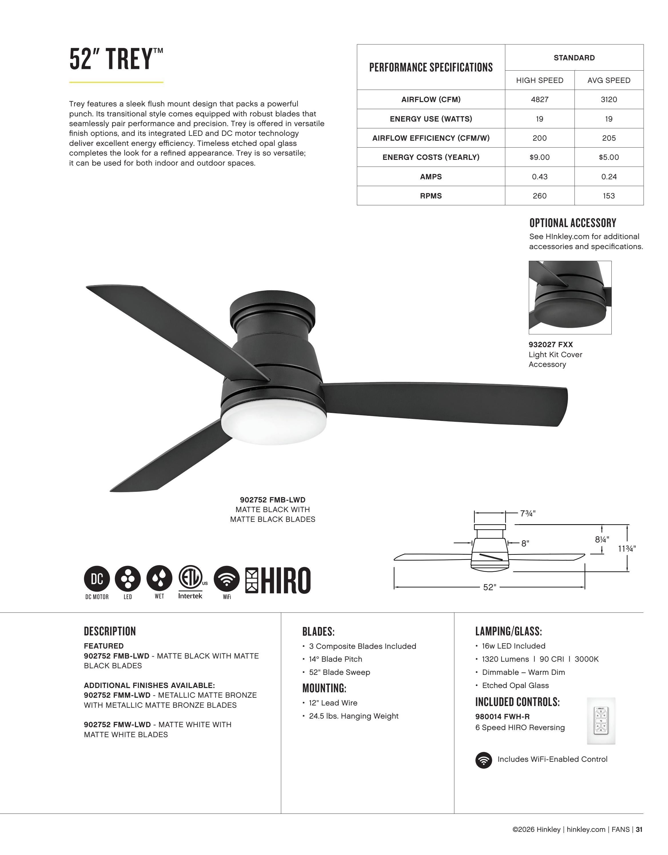 Hinkley Fan Catalog Weekly Ad January 1 - December 31, 2026