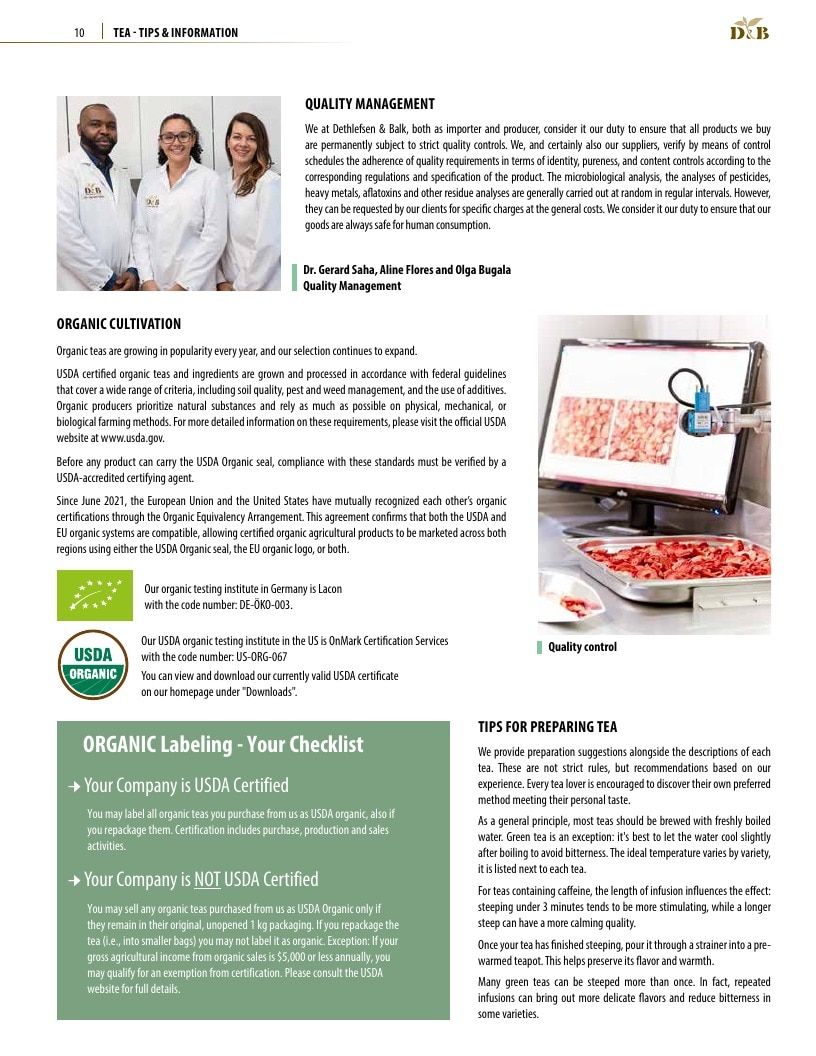 Dethlefsen & Balk Tea Introduction Catalog Weekly Ad January 1, 2026 - December 31, 2027