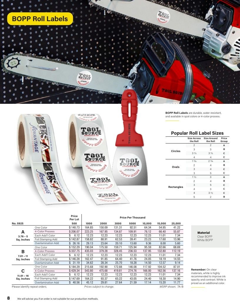 Stouse Industrial Labeling Catalog Weekly Ad January 1 - December 31, 2026