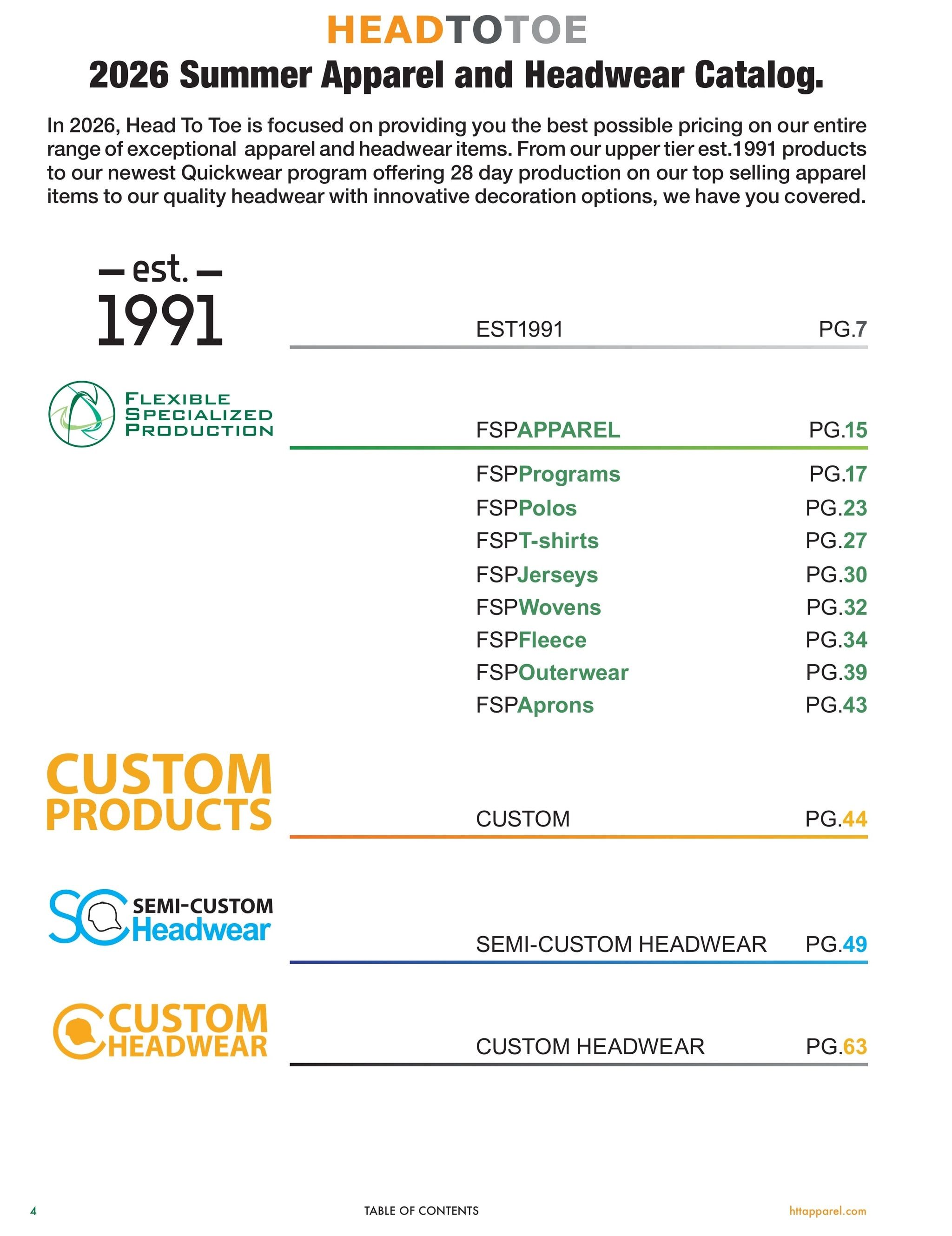 HTT Apparel Headwear and Apparel Fall-Winter 2026 Weekly Ad August 7, 2026 - August 7, 2027