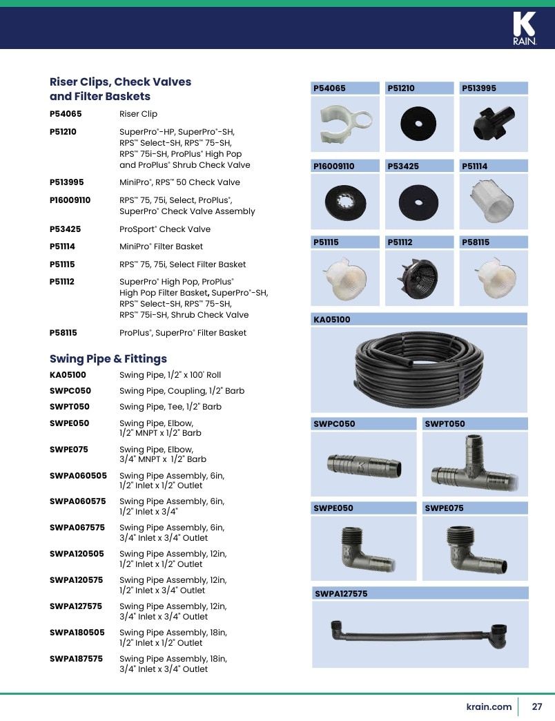 K-Rain Irrigation Products Catalog Weekly Ad January 1 - December 31, 2026