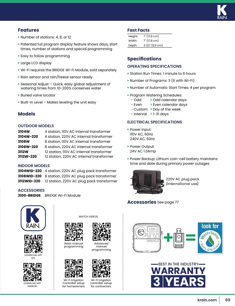 K-Rain Irrigation Products Catalog Weekly Ad January 1 - December 31, 2026
