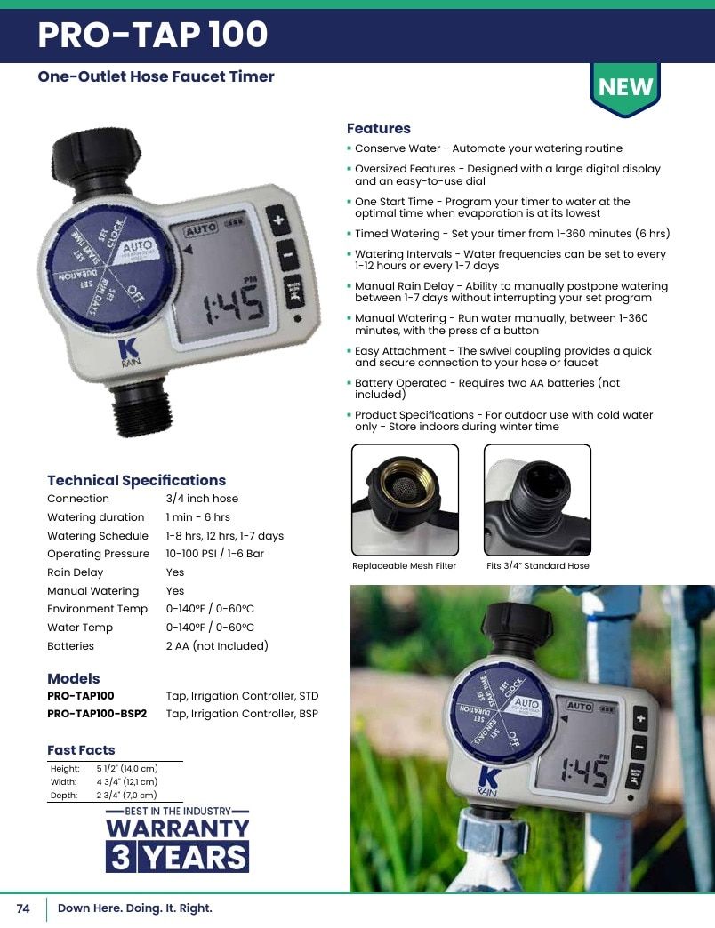 K-Rain Irrigation Products Catalog Weekly Ad January 1 - December 31, 2026