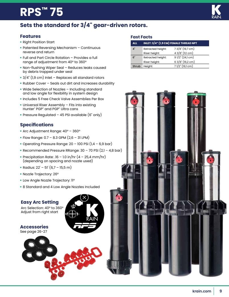 K-Rain Irrigation Products Catalog Weekly Ad January 1 - December 31, 2026
