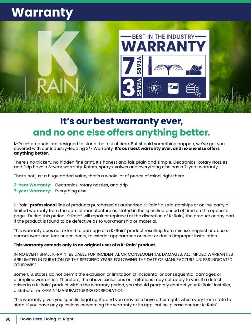 K-Rain Irrigation Products Catalog Weekly Ad January 1 - December 31, 2026