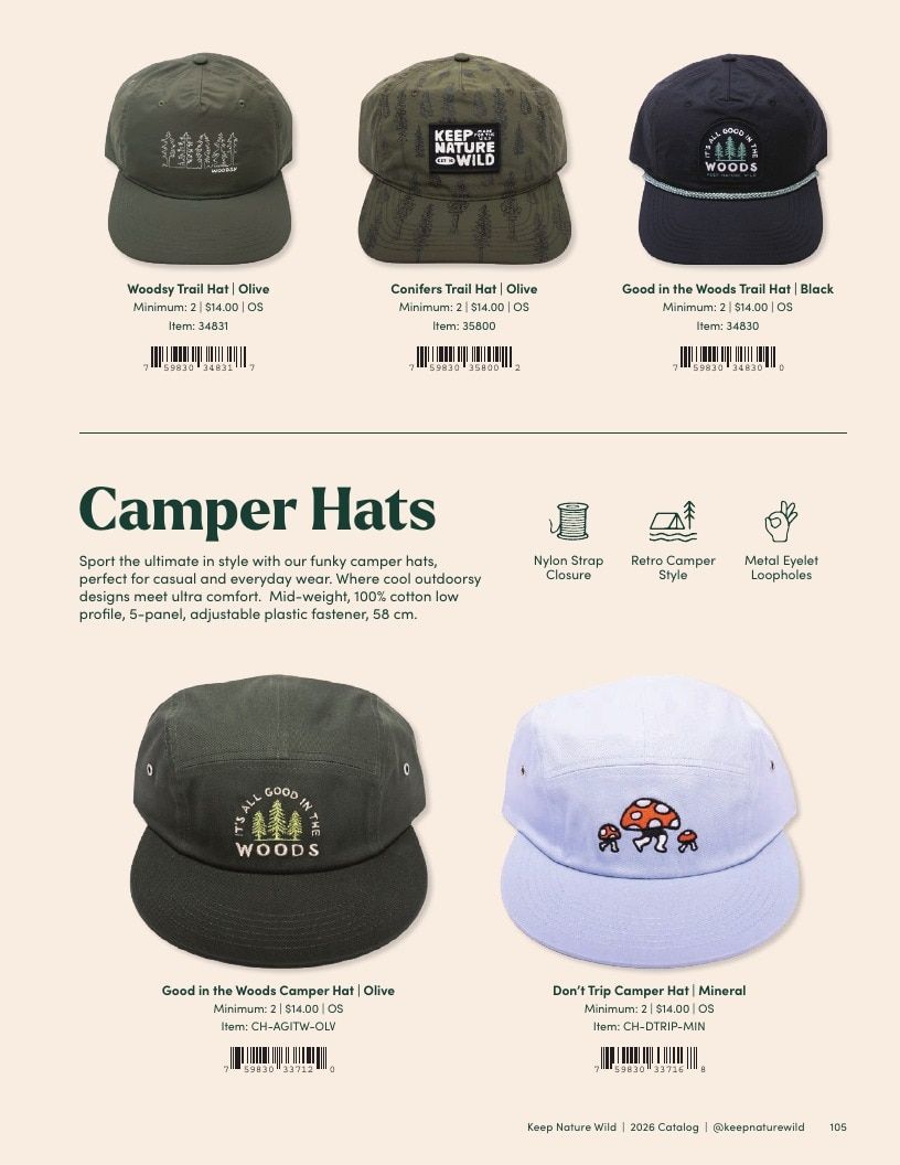 Keep Nature Wild Outdoor Apparel Catalog Weekly Ad January 1 - December 31, 2026
