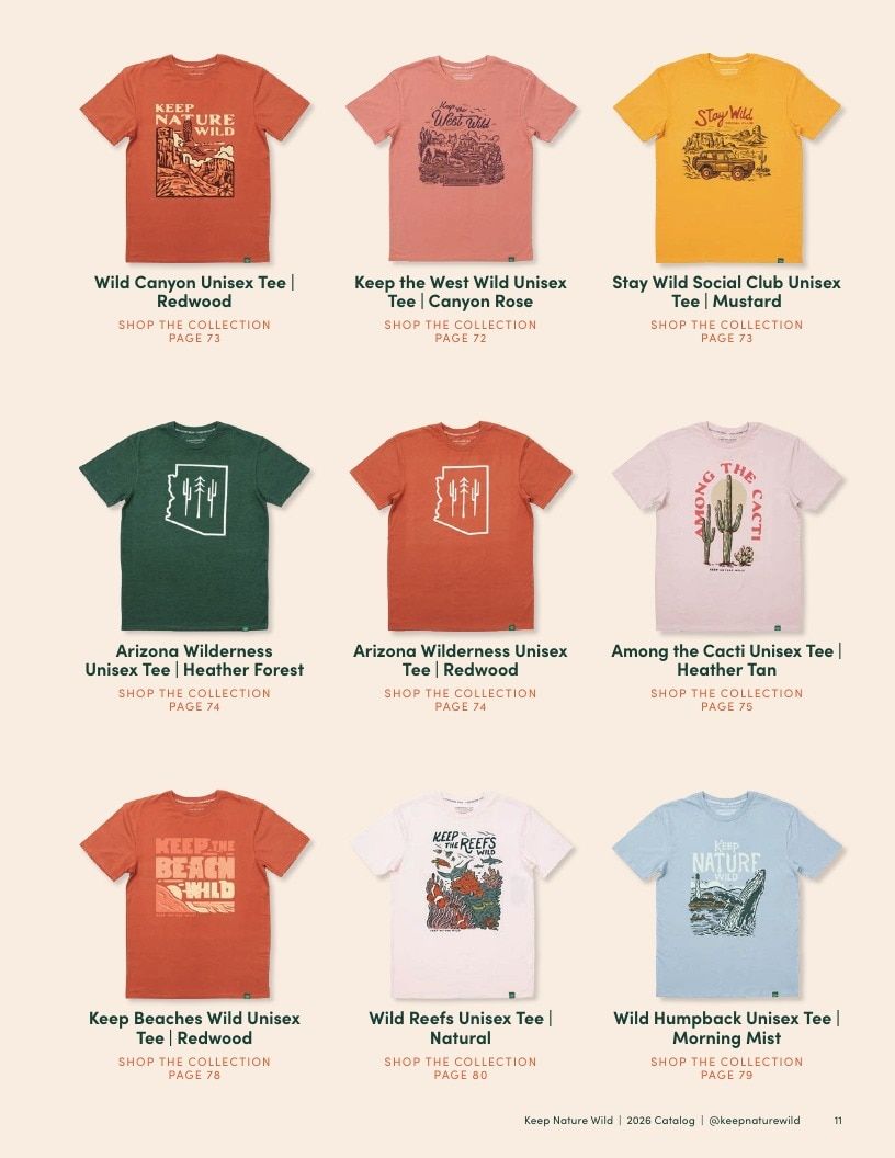 Keep Nature Wild Outdoor Apparel Catalog Weekly Ad January 1 - December 31, 2026