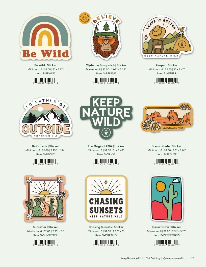 Keep Nature Wild Outdoor Apparel Catalog Weekly Ad January 1 - December 31, 2026