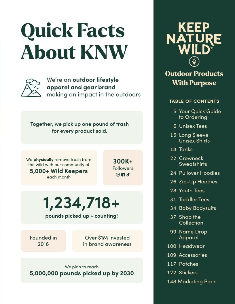 Keep Nature Wild Outdoor Apparel Catalog Weekly Ad January 1 - December 31, 2026