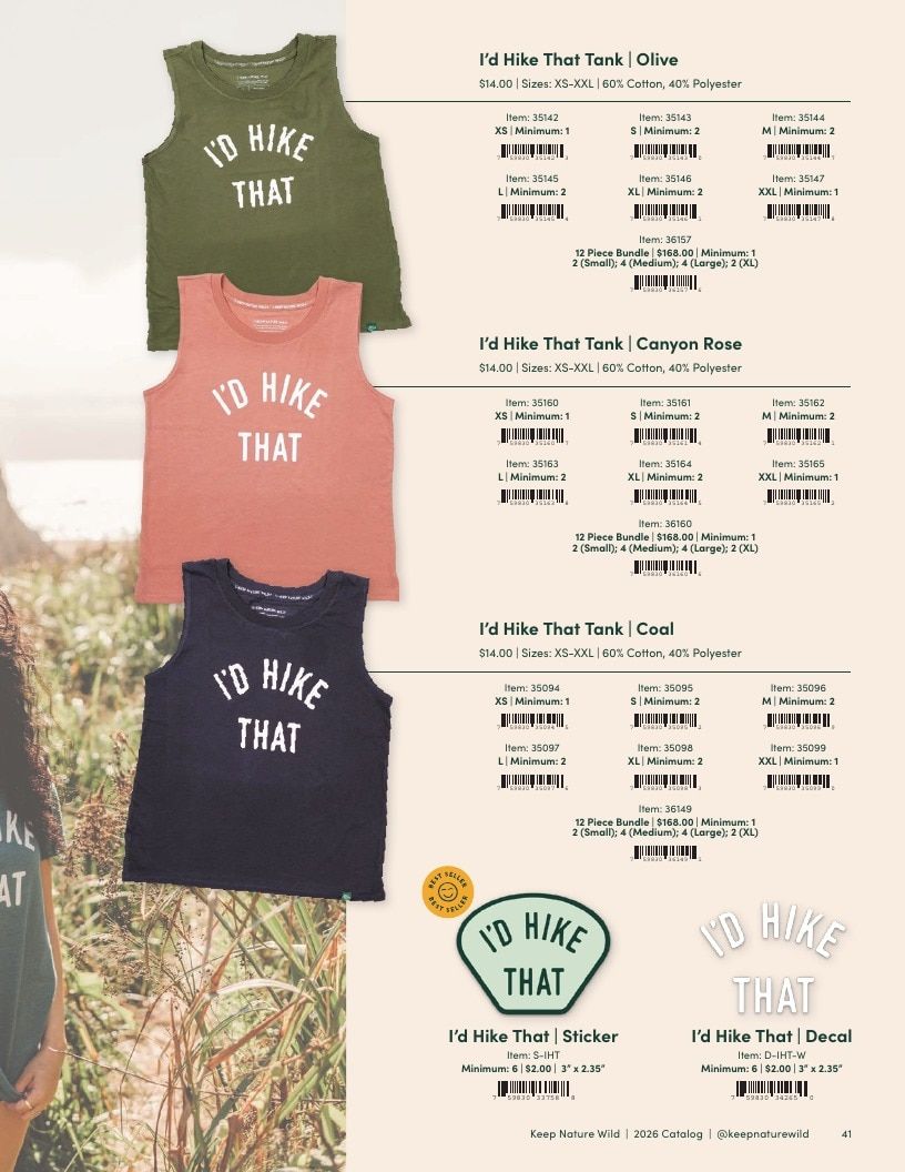 Keep Nature Wild Outdoor Apparel Catalog Weekly Ad January 1 - December 31, 2026