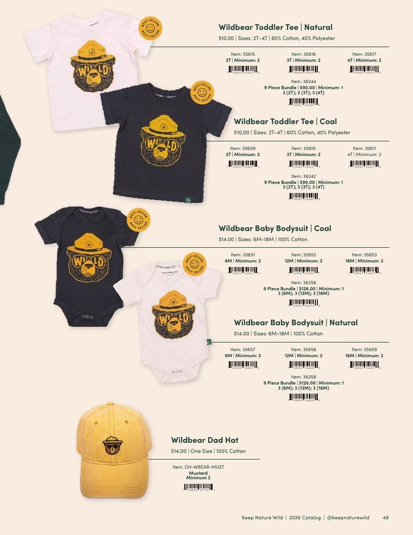 Keep Nature Wild Outdoor Apparel Catalog Weekly Ad January 1 - December 31, 2026