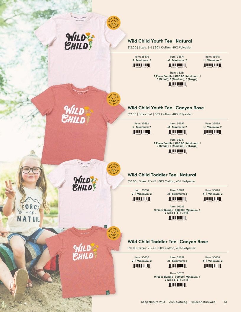 Keep Nature Wild Outdoor Apparel Catalog Weekly Ad January 1 - December 31, 2026