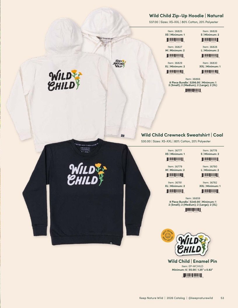 Keep Nature Wild Outdoor Apparel Catalog Weekly Ad January 1 - December 31, 2026