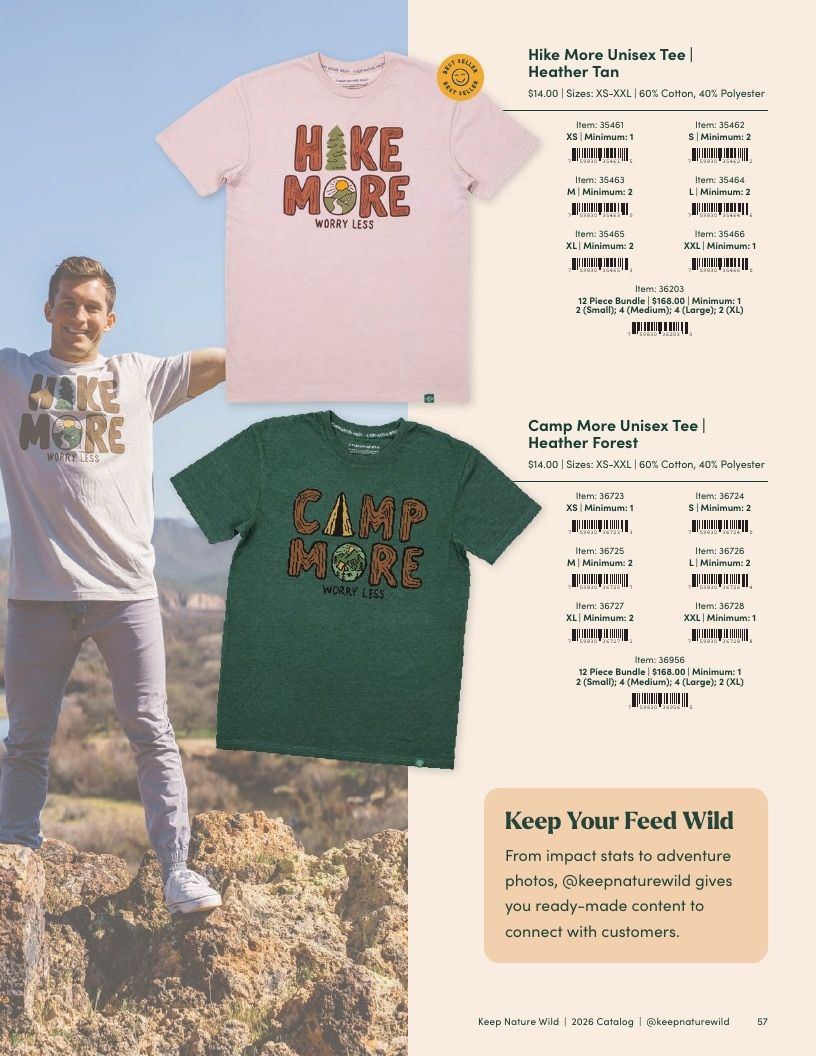 Keep Nature Wild Outdoor Apparel Catalog Weekly Ad January 1 - December 31, 2026