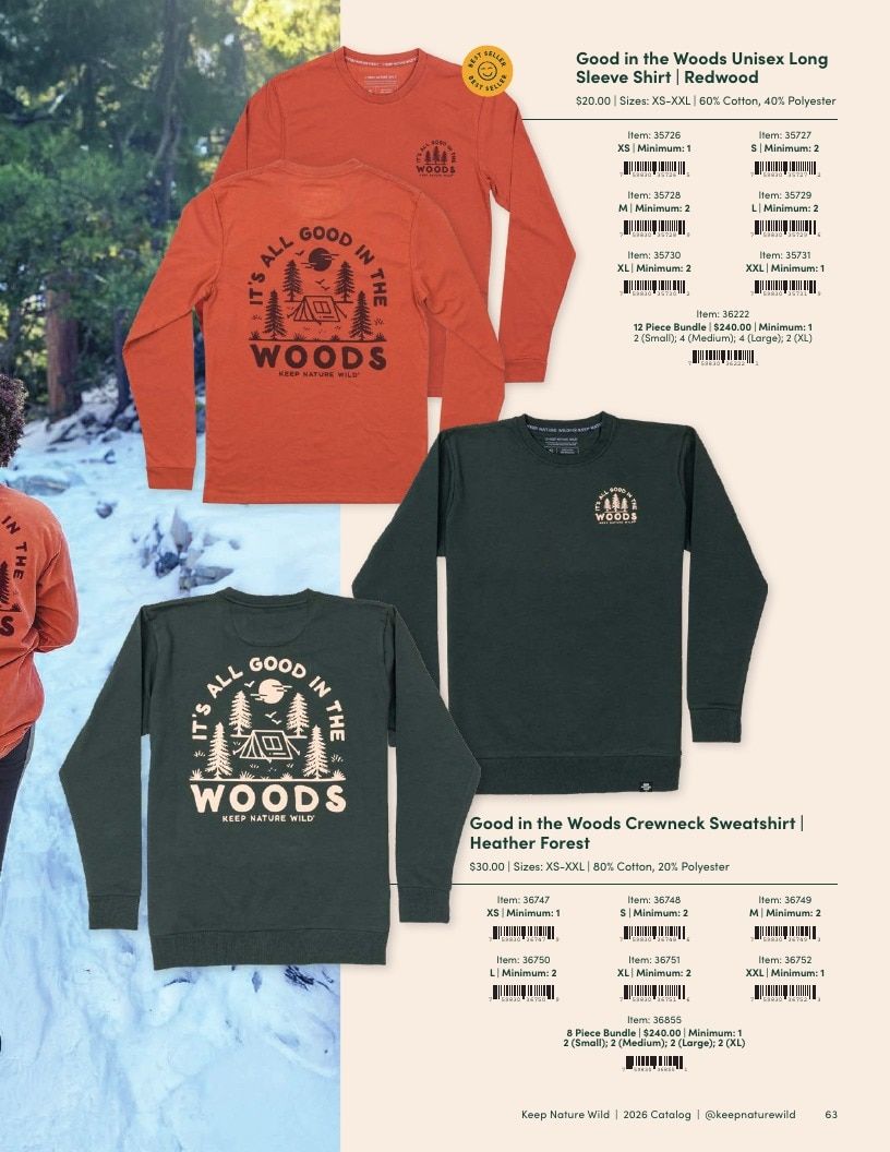Keep Nature Wild Outdoor Apparel Catalog Weekly Ad January 1 - December 31, 2026