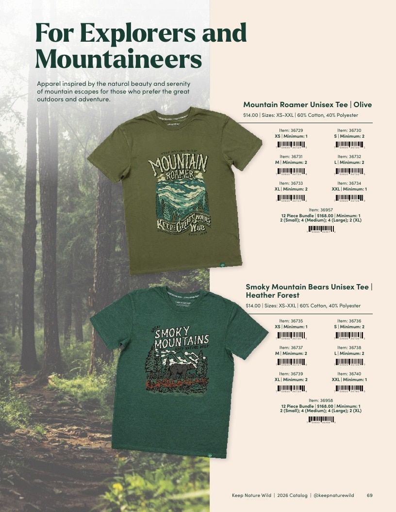 Keep Nature Wild Outdoor Apparel Catalog Weekly Ad January 1 - December 31, 2026