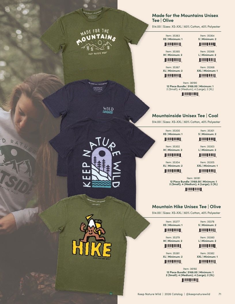Keep Nature Wild Outdoor Apparel Catalog Weekly Ad January 1 - December 31, 2026