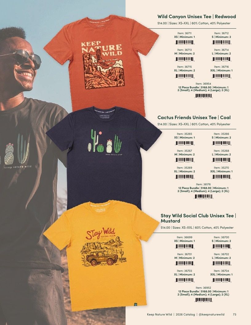 Keep Nature Wild Outdoor Apparel Catalog Weekly Ad January 1 - December 31, 2026