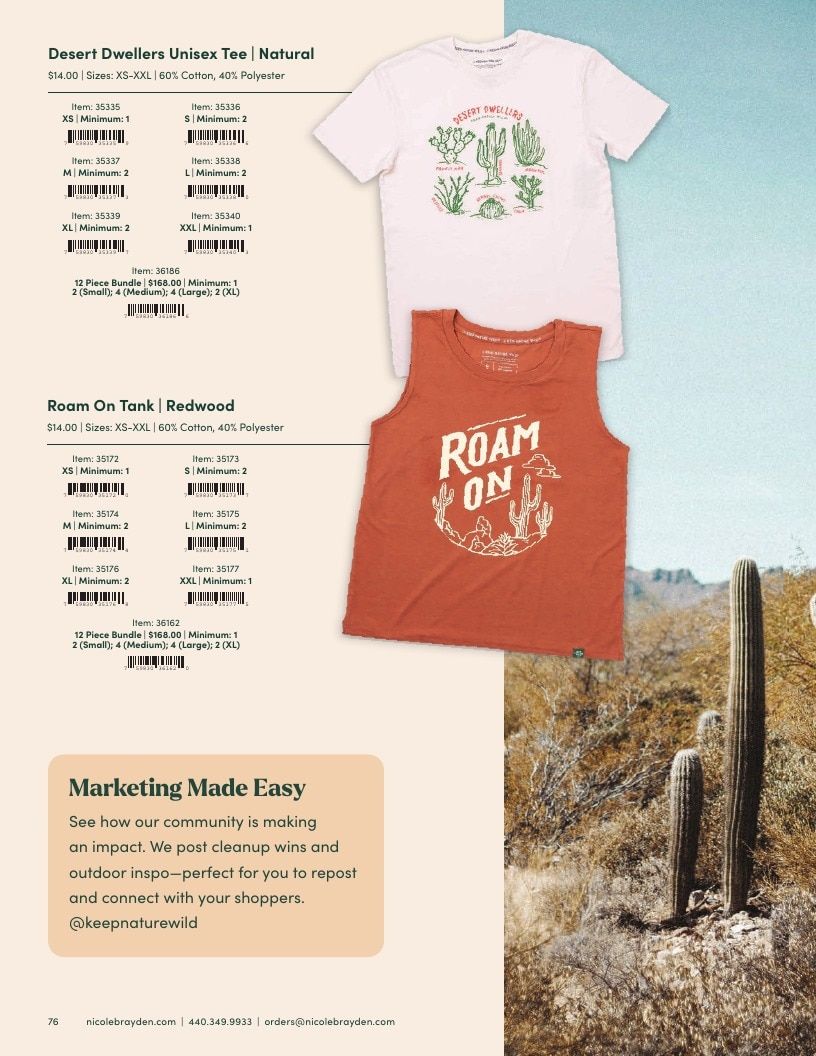 Keep Nature Wild Outdoor Apparel Catalog Weekly Ad January 1 - December 31, 2026