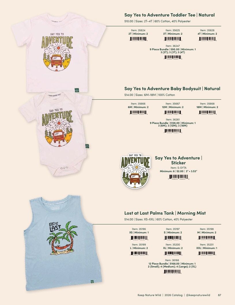 Keep Nature Wild Outdoor Apparel Catalog Weekly Ad January 1 - December 31, 2026