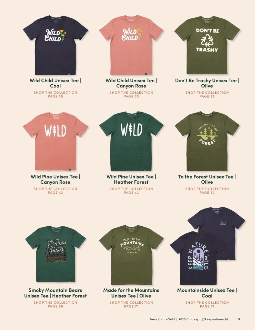 Keep Nature Wild Outdoor Apparel Catalog Weekly Ad January 1 - December 31, 2026