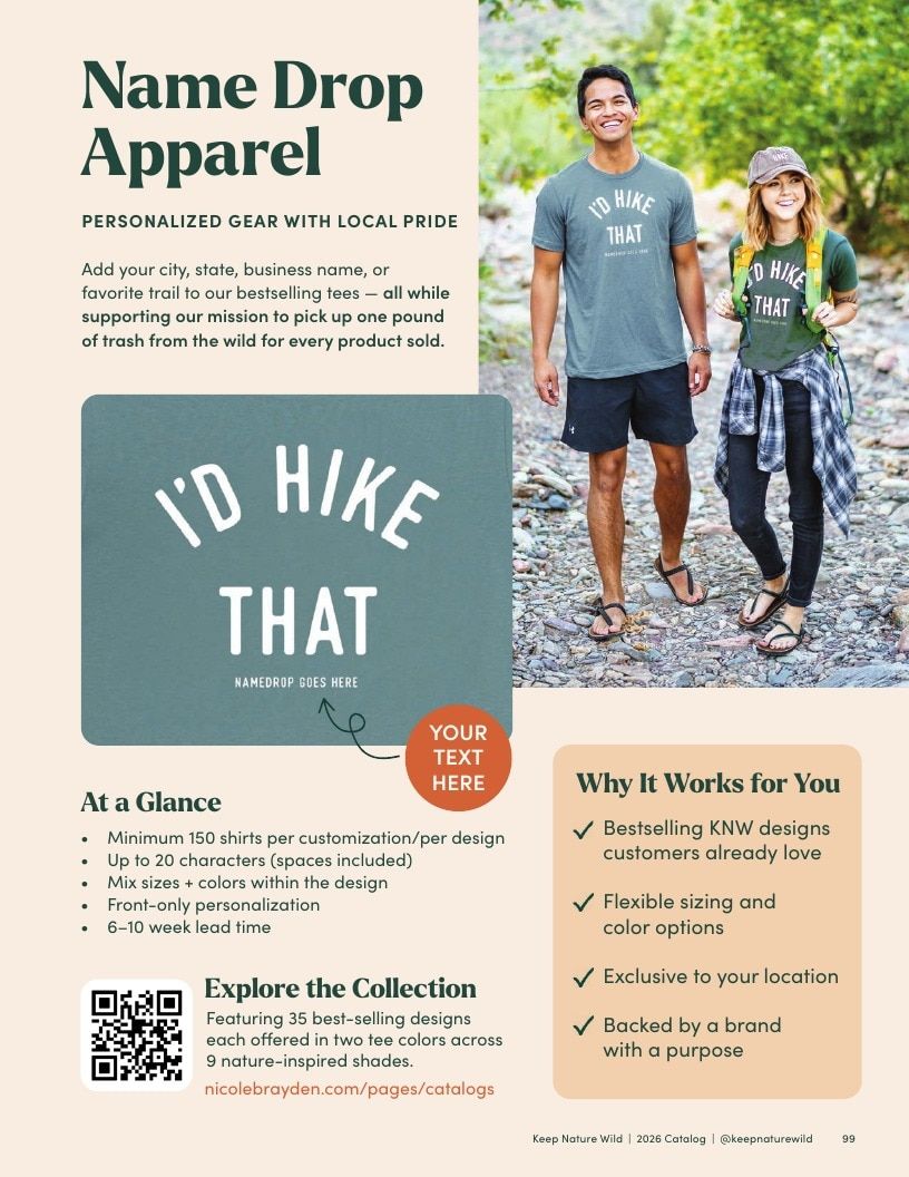 Keep Nature Wild Outdoor Apparel Catalog Weekly Ad January 1 - December 31, 2026