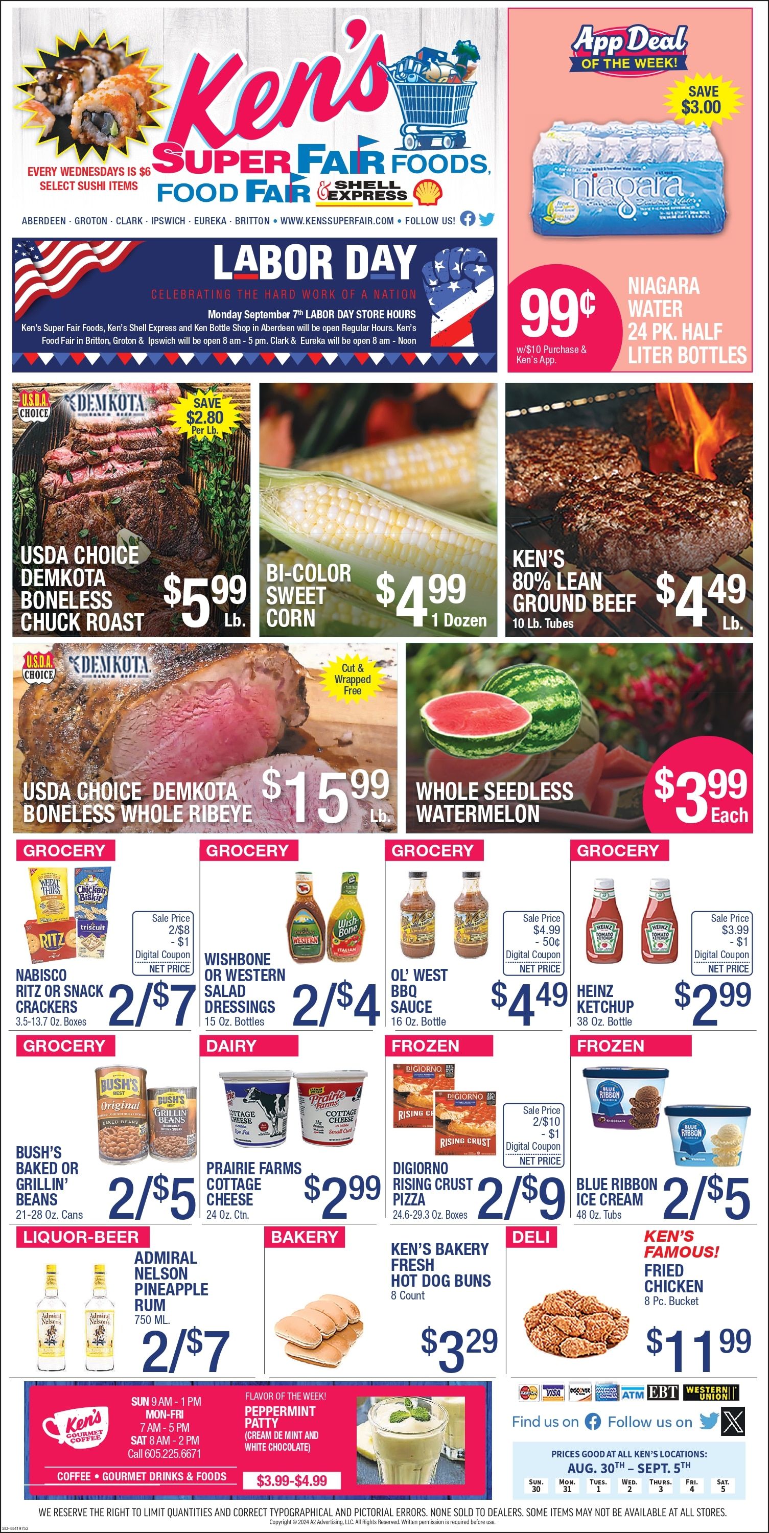 Ken's Super Fair Foods Weekly Ad August 30 - September 5, 2026