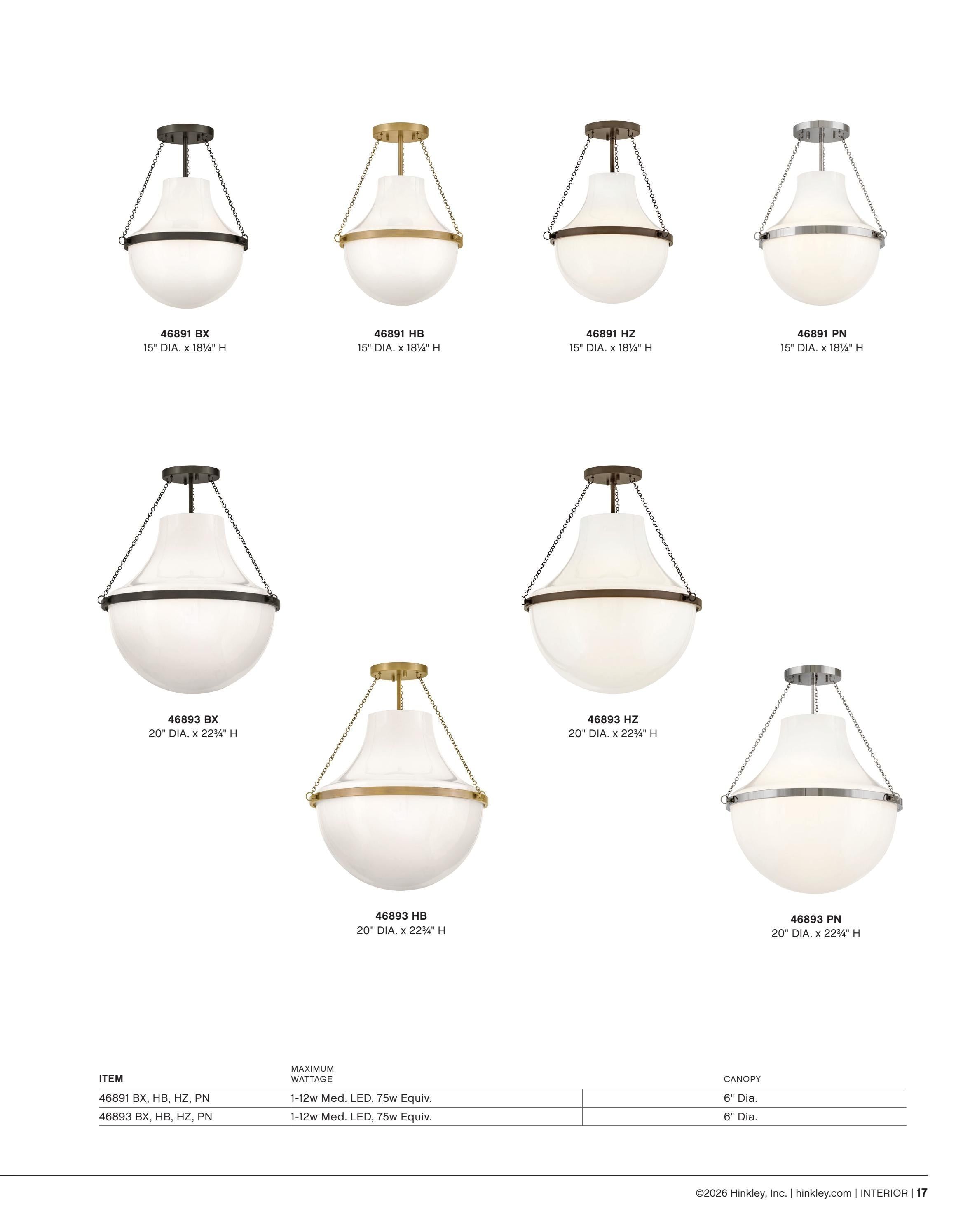 Hinkley Interior and Bath Lighting Weekly Ad January 1 - December 31, 2026