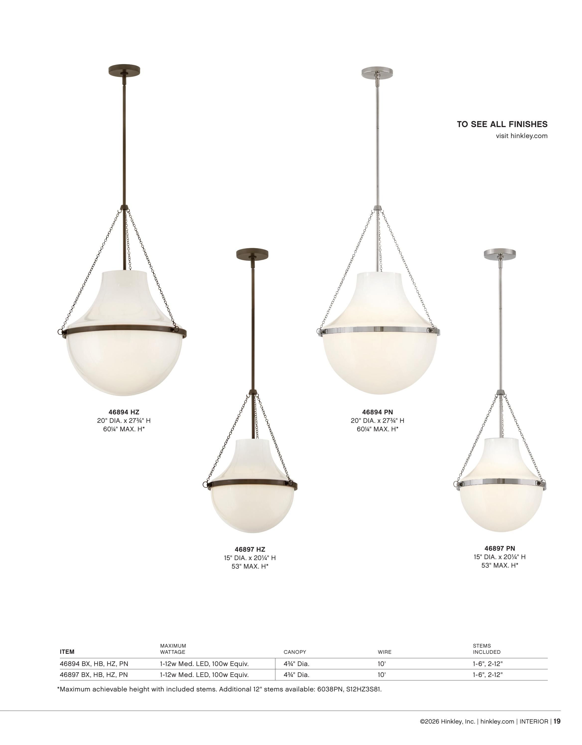 Hinkley Interior and Bath Lighting Weekly Ad January 1 - December 31, 2026