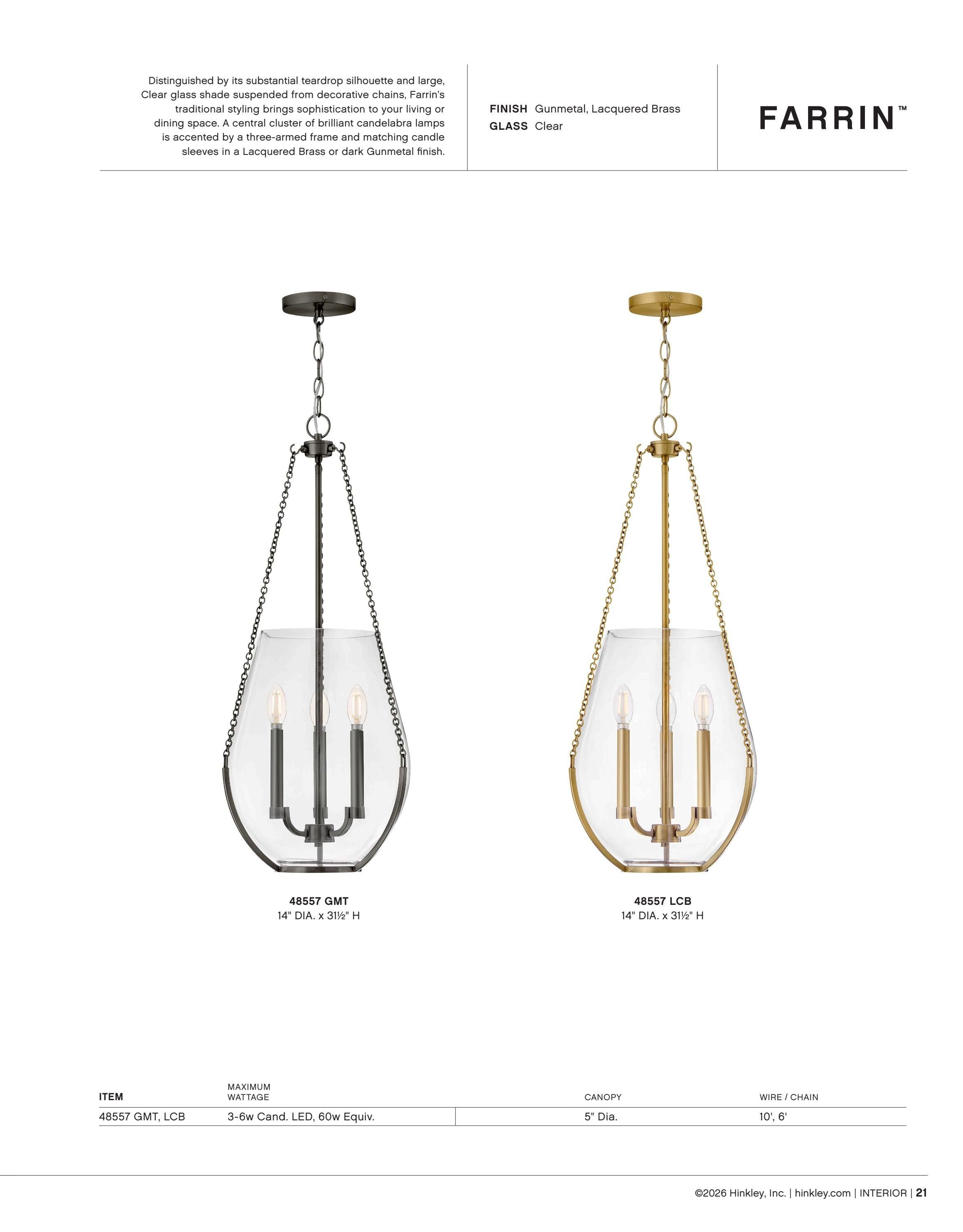 Hinkley Interior and Bath Lighting Weekly Ad January 1 - December 31, 2026