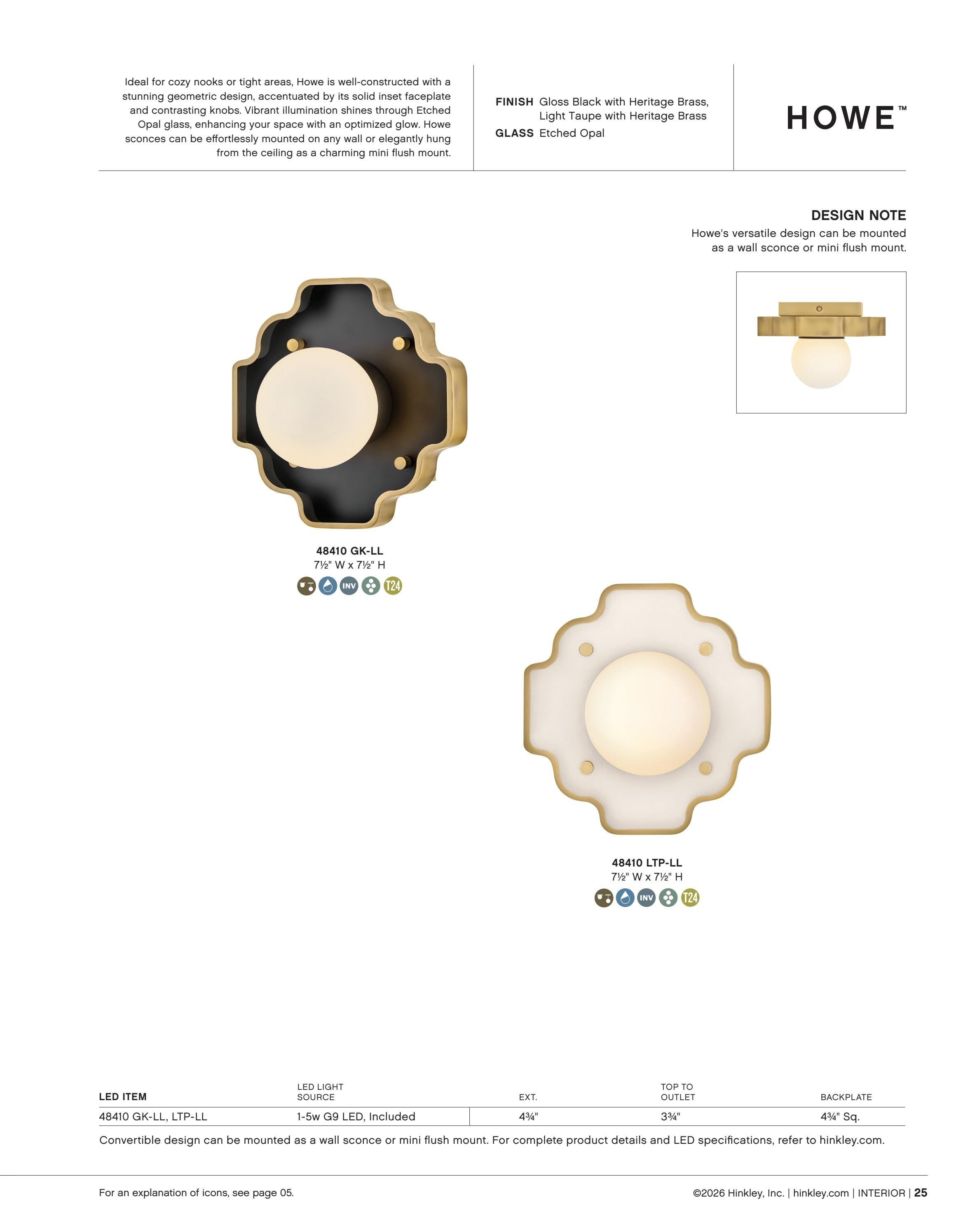 Hinkley Interior and Bath Lighting Weekly Ad January 1 - December 31, 2026