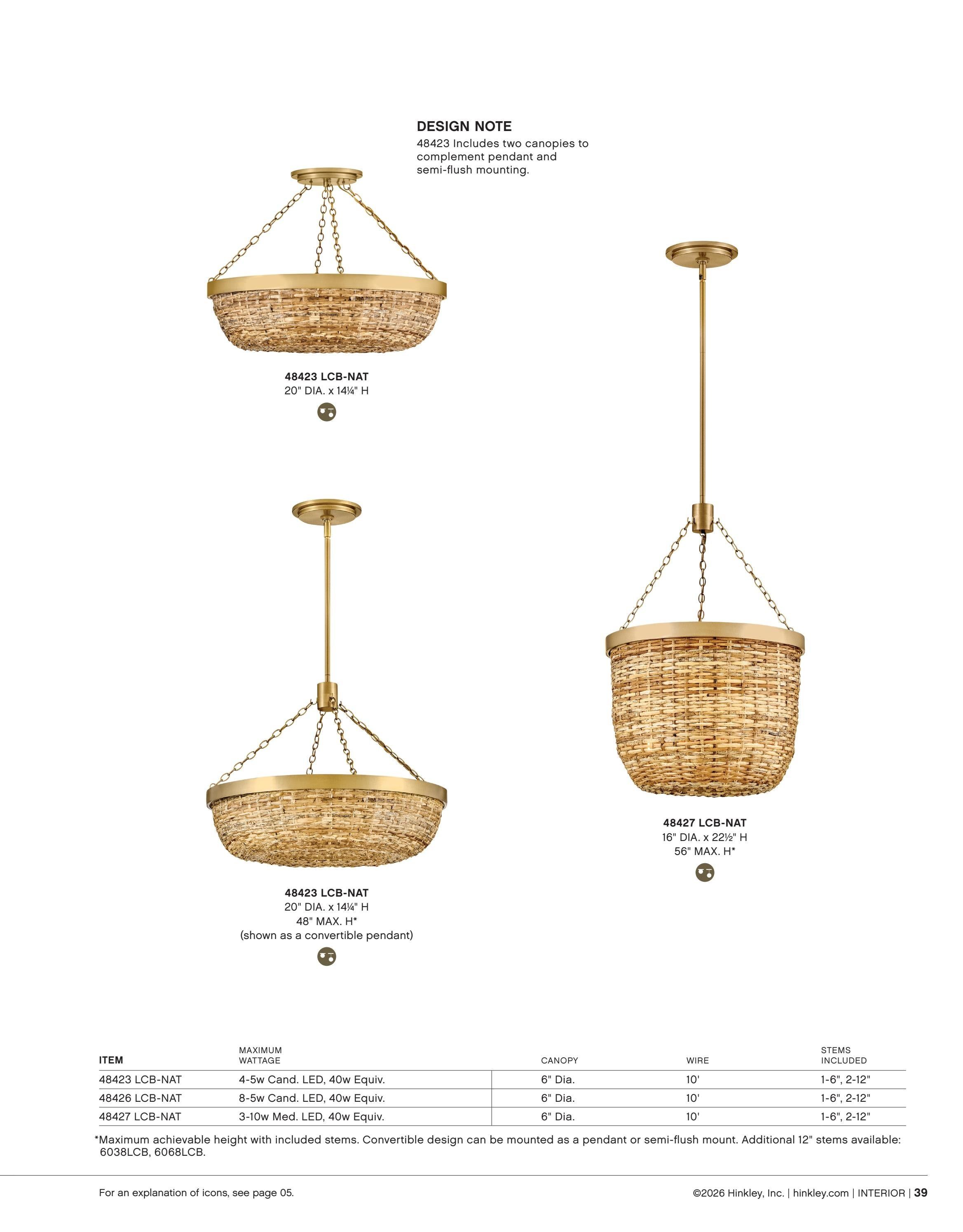 Hinkley Interior and Bath Lighting Weekly Ad January 1 - December 31, 2026
