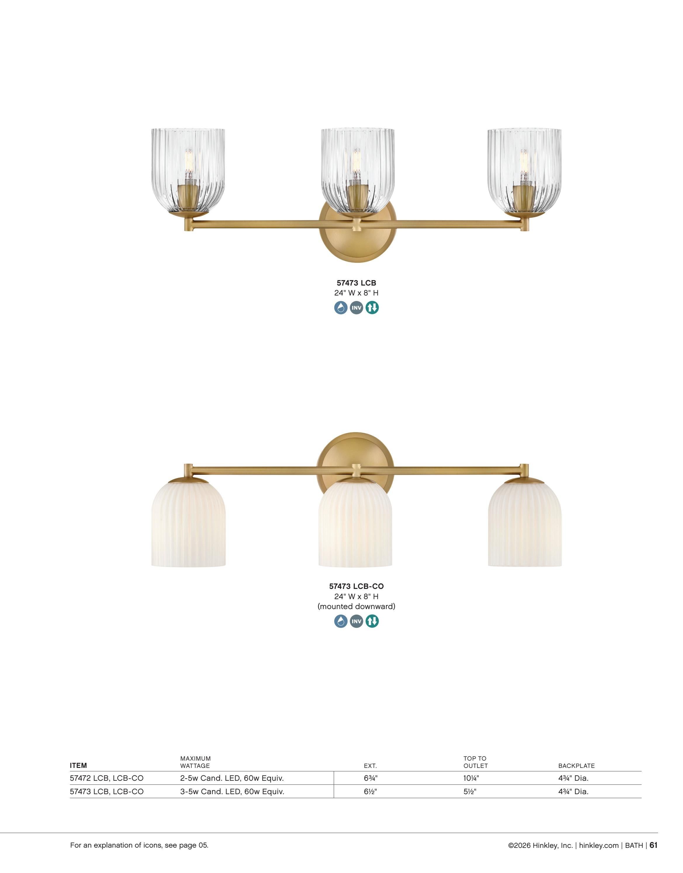 Hinkley Interior and Bath Lighting Weekly Ad January 1 - December 31, 2026