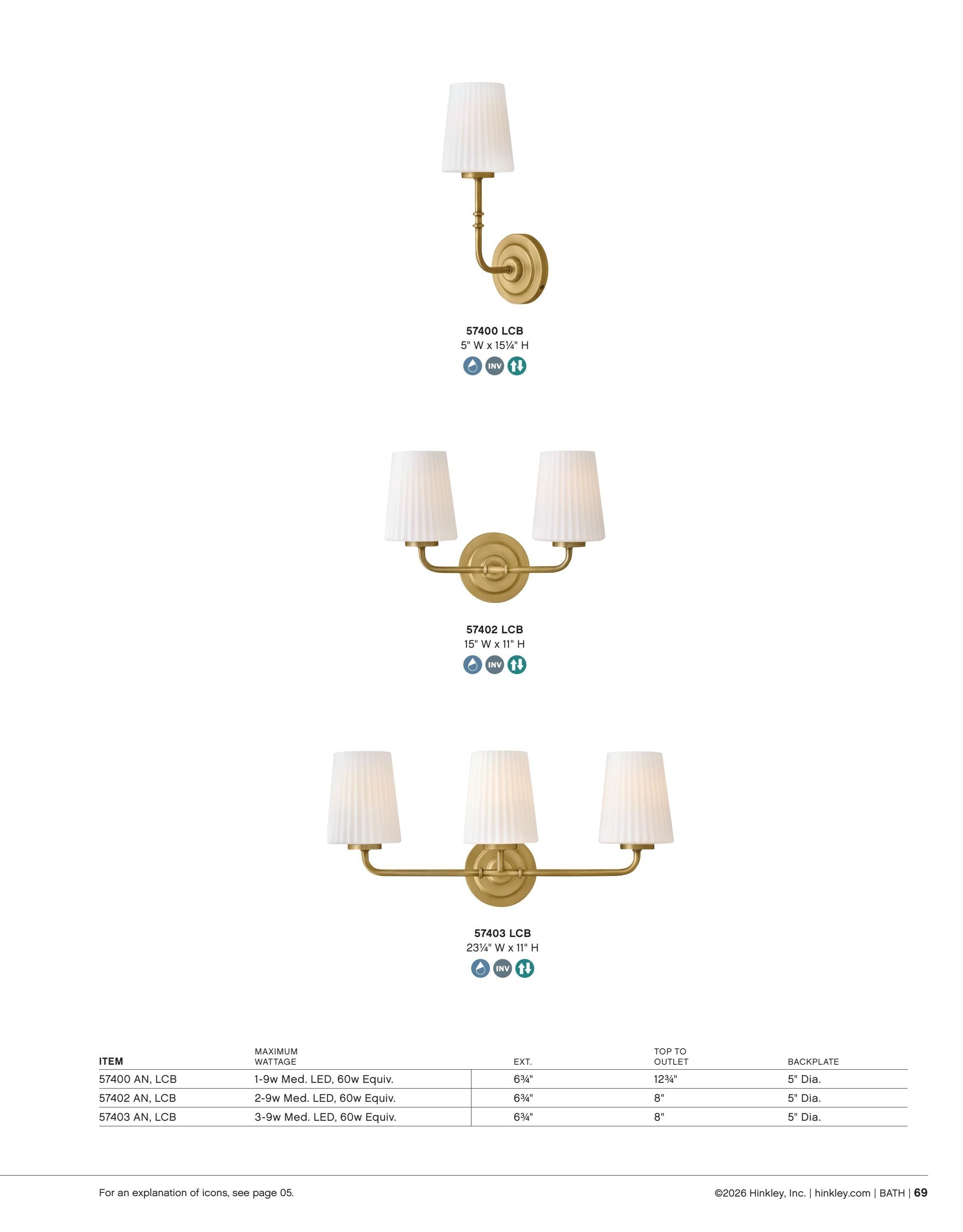 Hinkley Interior and Bath Lighting Weekly Ad January 1 - December 31, 2026