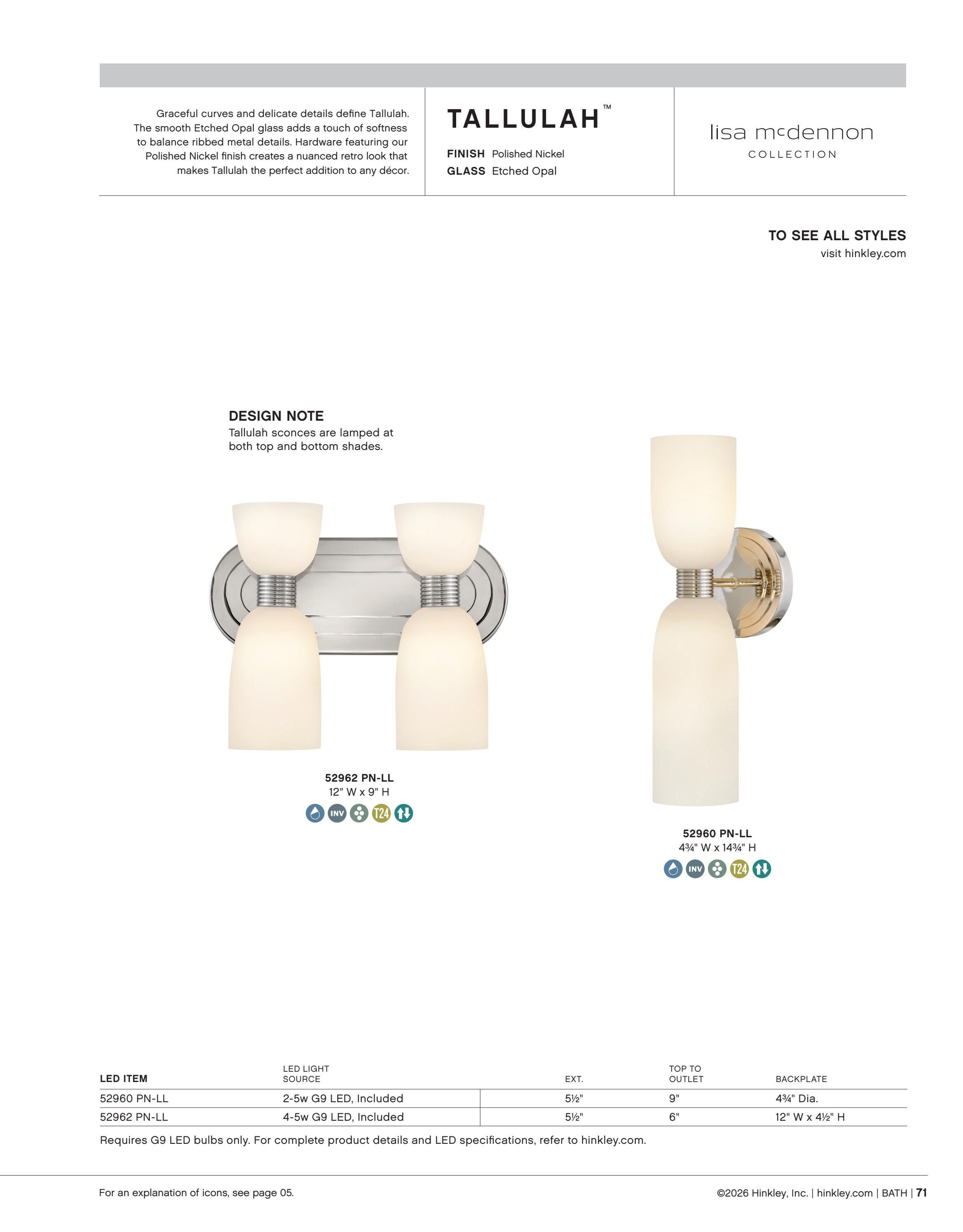 Hinkley Interior and Bath Lighting Weekly Ad January 1 - December 31, 2026
