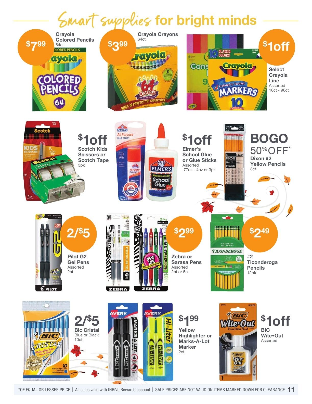 Kinney Drugs Thrive Weekly Ad September 1 - 30, 2026