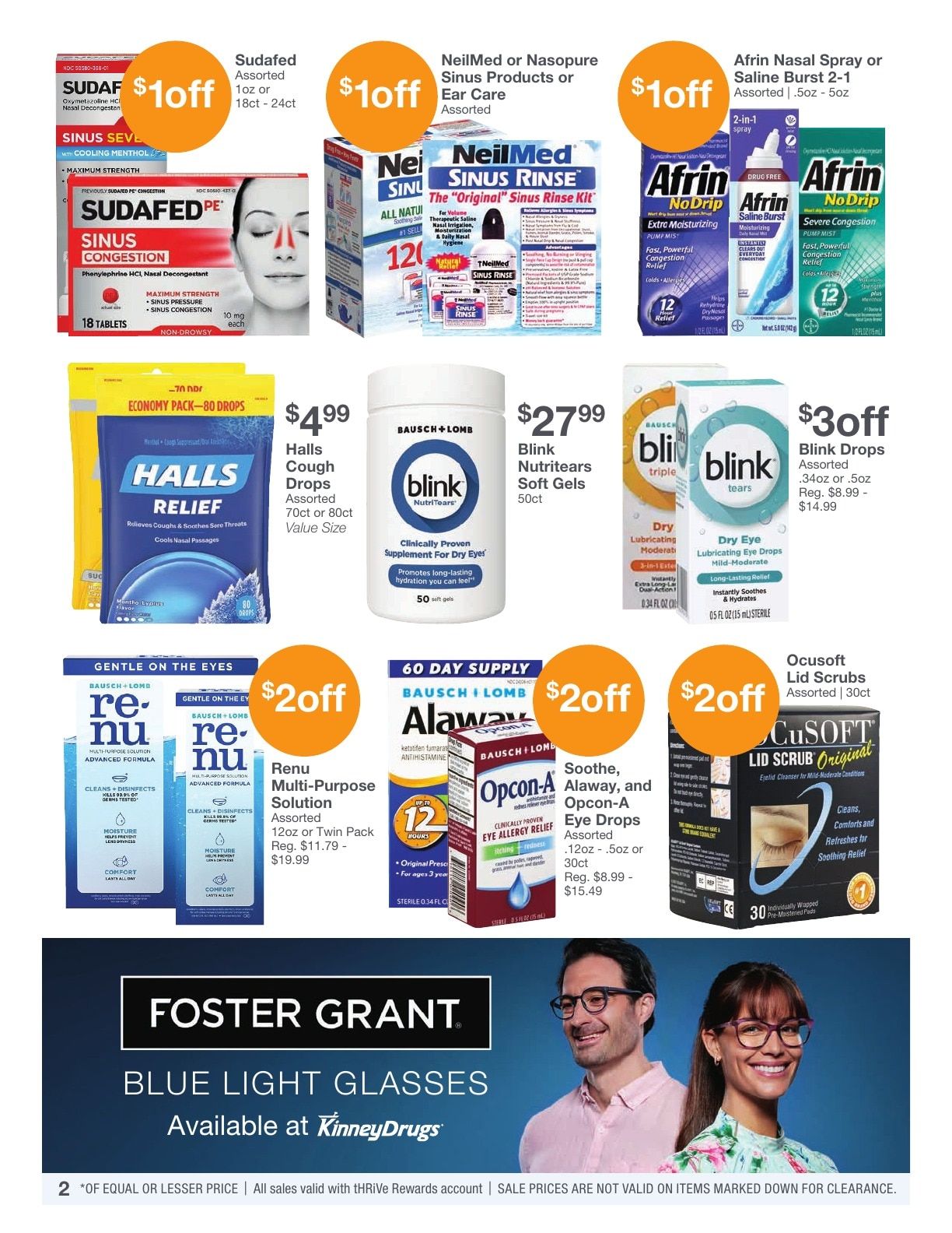 Kinney Drugs Thrive Weekly Ad September 1 - 30, 2026