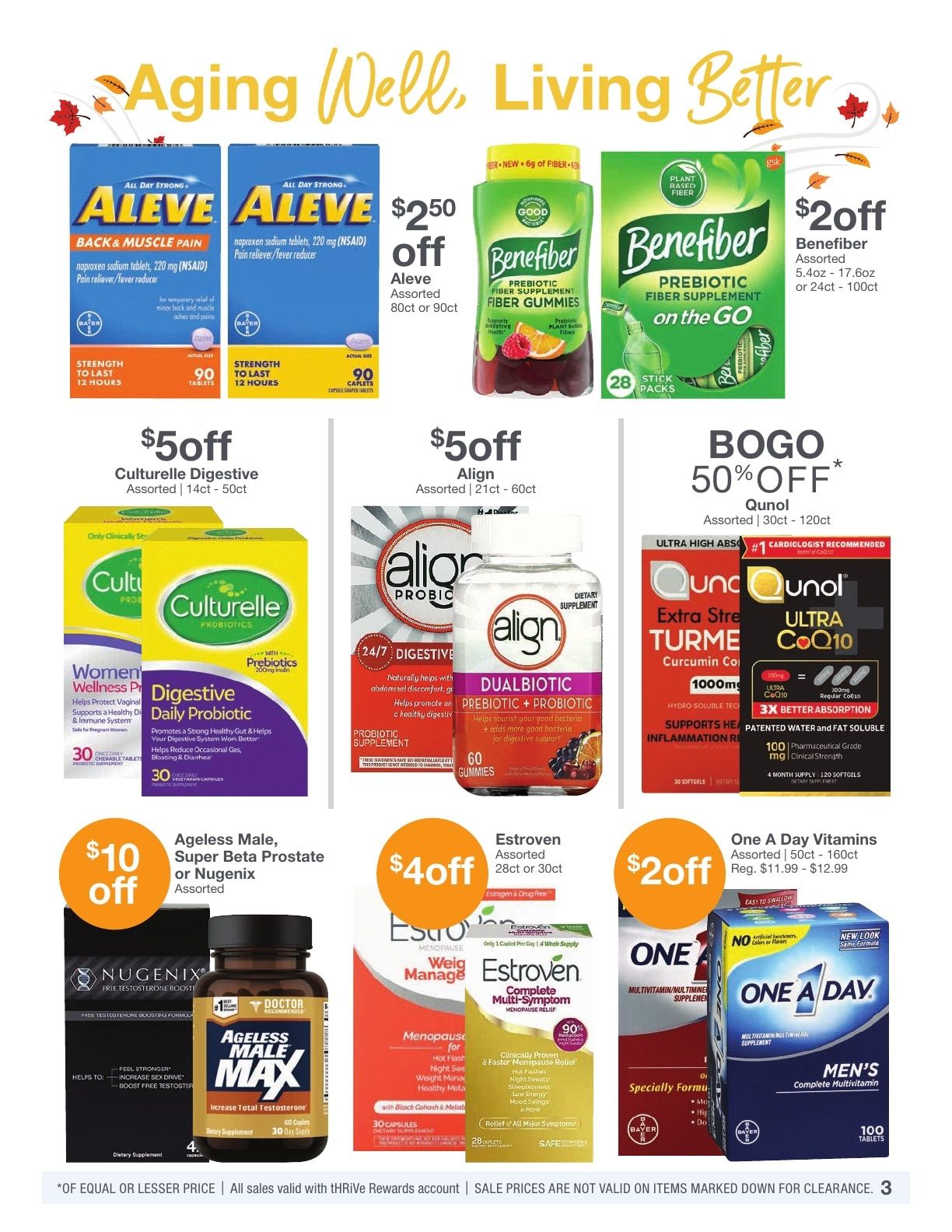 Kinney Drugs Thrive Weekly Ad September 1 - 30, 2026